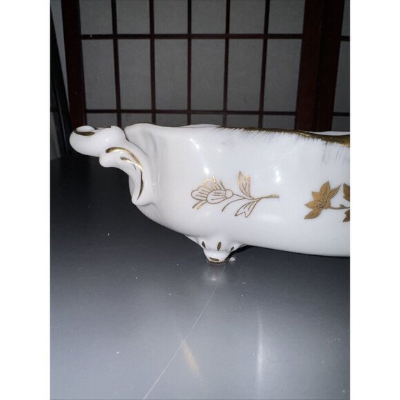 Eisenberg Polzellanfabrik Kalk G M.b.H. Porcelain Handled Candy Bowl 8099 Antiqu - Picture 15 of 16